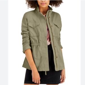 Style‎ & Co dry grass green cargo hoodie size S